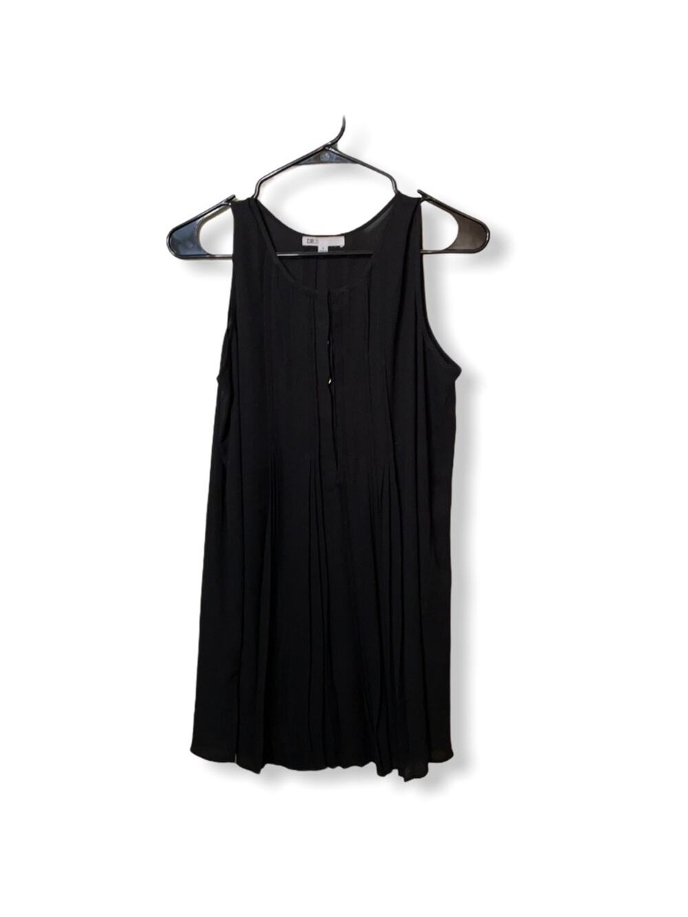 DR2 sleeveless button down dress black Small
